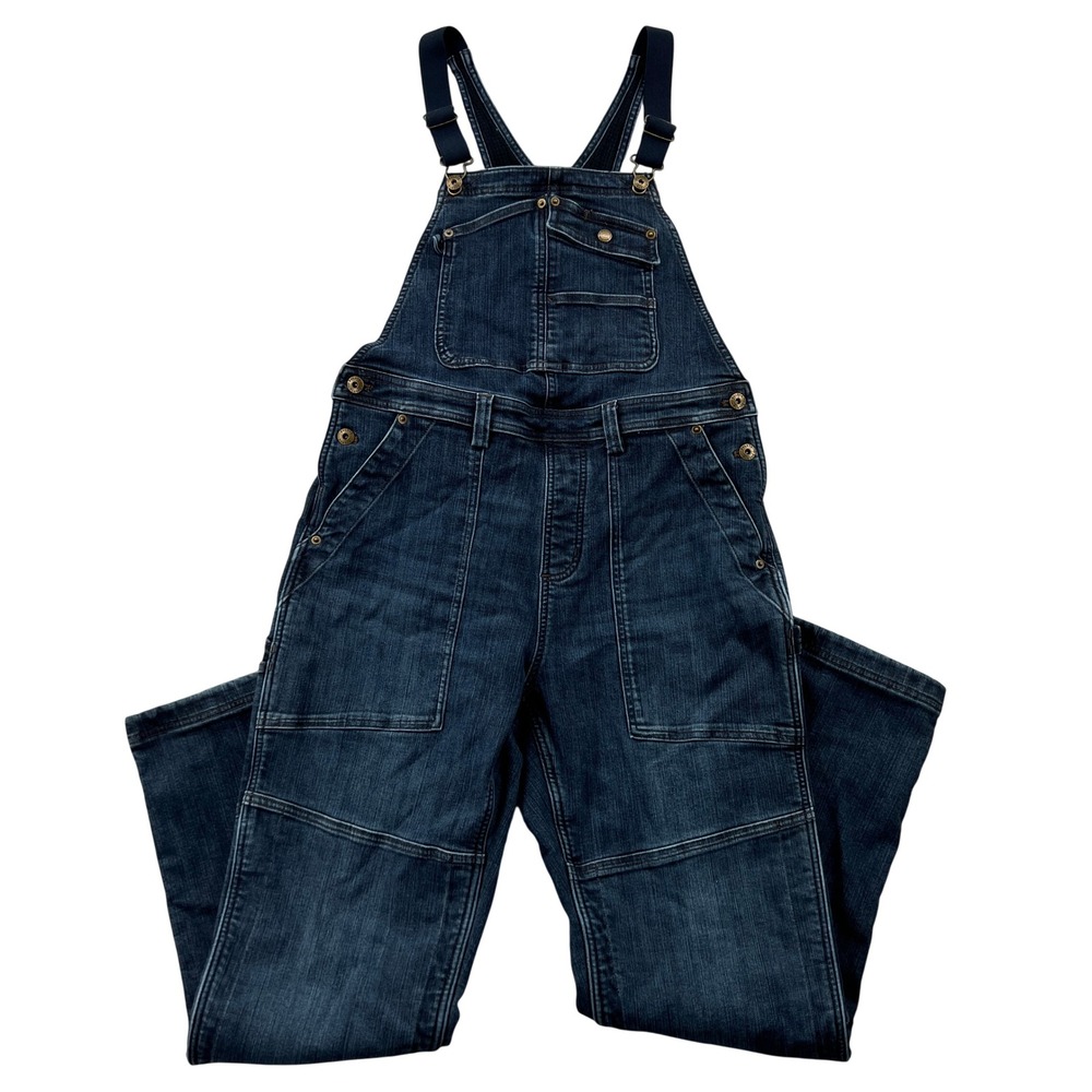 Duluth Double Flex Denim Fleece Lined Overalls Women S Blue Denim Stretch Farm